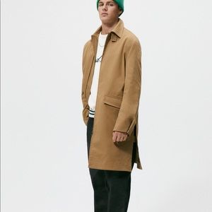NWT ZARA ZIPPERED TRENCH COAT
